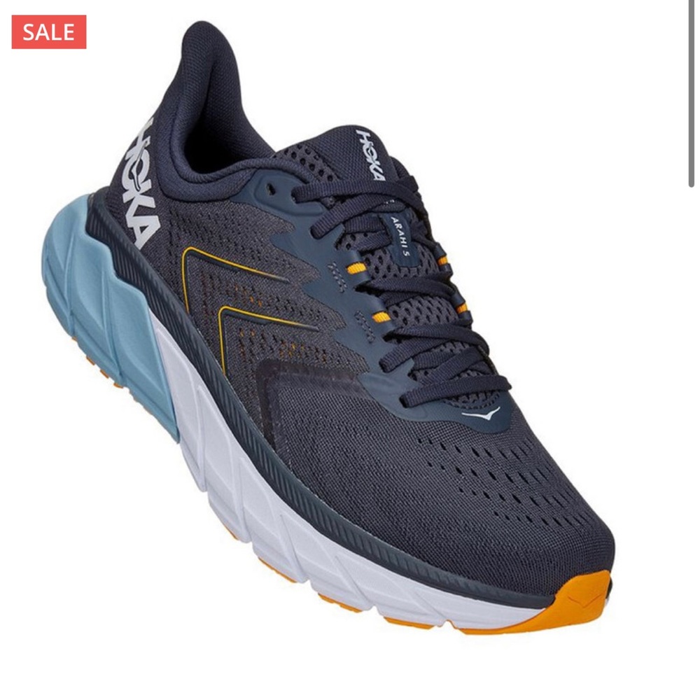 Hoka Arahi 5 Navy Blue Running Shoe Men’s Sz 8 Barely Worn (@ 5 times)